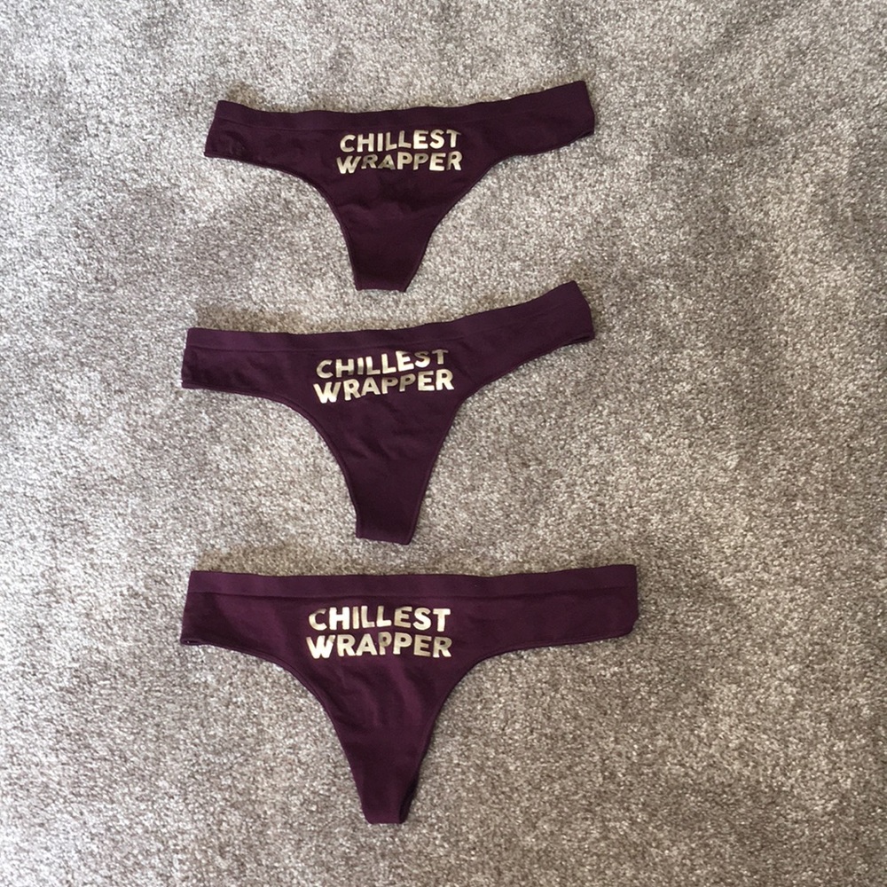 Victoria’s Secret-NWT-Set of 3 Thong Panties-Size Medium